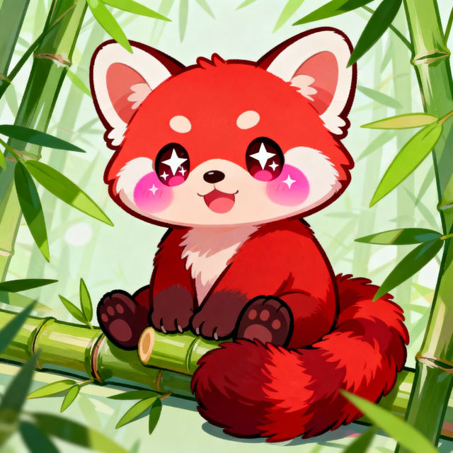 Kawaii Red Panda Drawings gallery