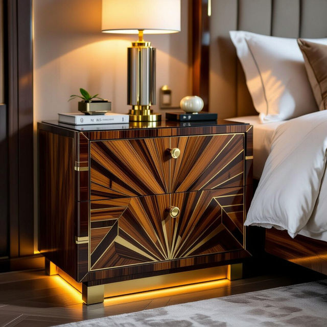 Art Deco Bedside Tables - AI Generated Art gallery