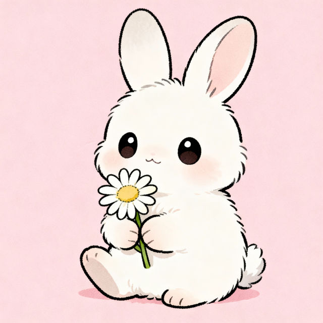 Easy Cute Bunny Drawing gallery