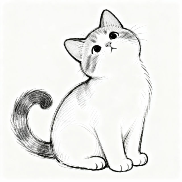 Easy Sketch Of A Cat gallery