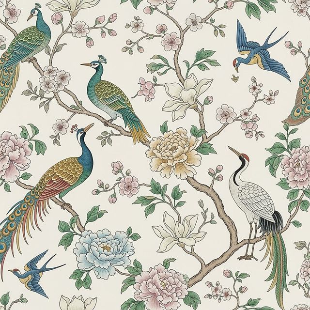 Discover Exquisite Chinoiserie Wallpaper gallery