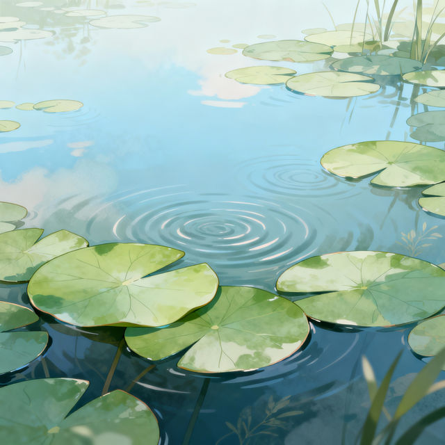 Drawing Of A Pond gallery