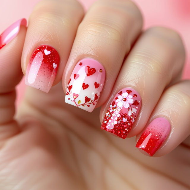 Valentine's Day Nail Art gallery