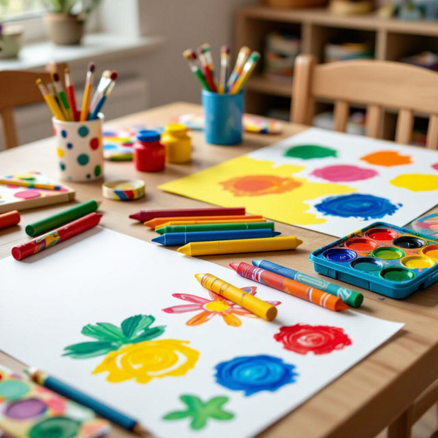 Toddler Art Supplies - Made With AI gallery