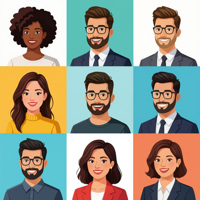 Profile Picture Templates - AI Generated gallery