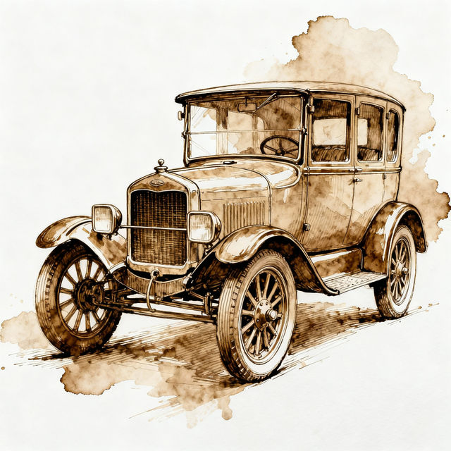 Model T Drawings - AI Generated gallery