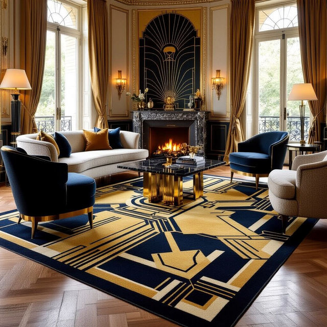 Art Deco Rugs - AI Generated Designs gallery