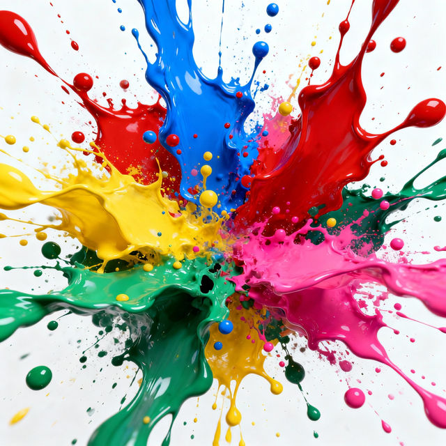 Paint Splatter Clip Art - Made With AI gallery