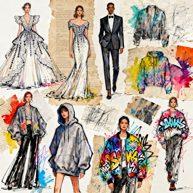 Clothes Ideas Drawing - AI Generated gallery