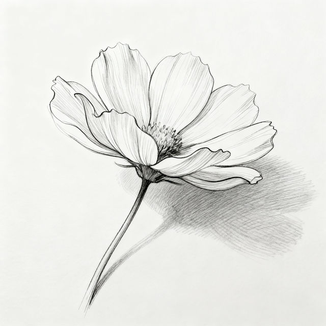 Simple Flower Sketches - AI Generated Art gallery