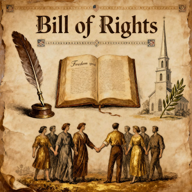 The Bill of Rights Drawings - AI Generated gallery