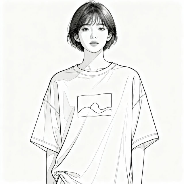 Baggy Shirt Drawing Ideas gallery