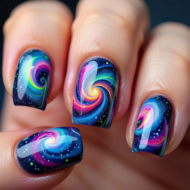 Abstract Nail Art - Made With AI gallery
