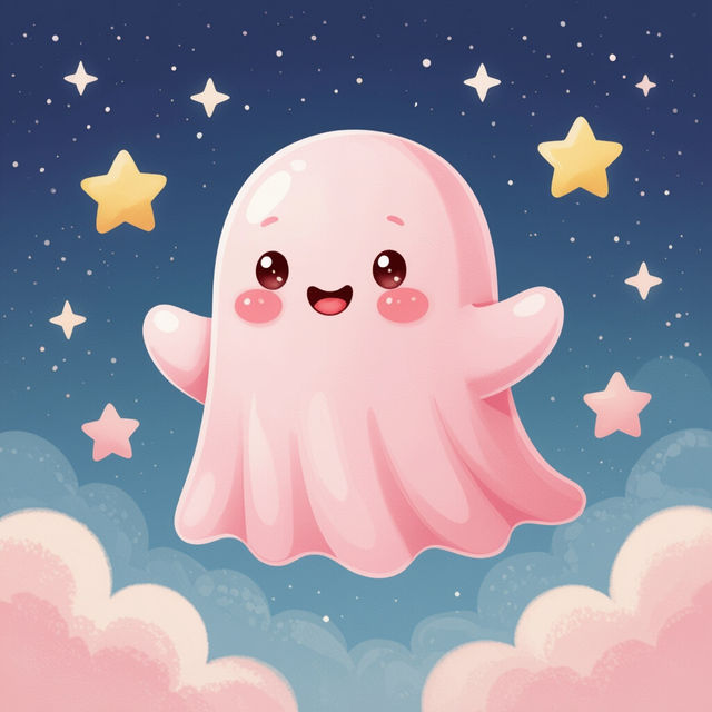 Cute Pink Ghost Wallpapers gallery