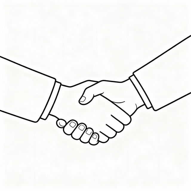 Hands Shaking Drawing gallery