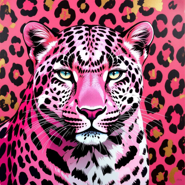 Pink Leopard Wallpaper gallery
