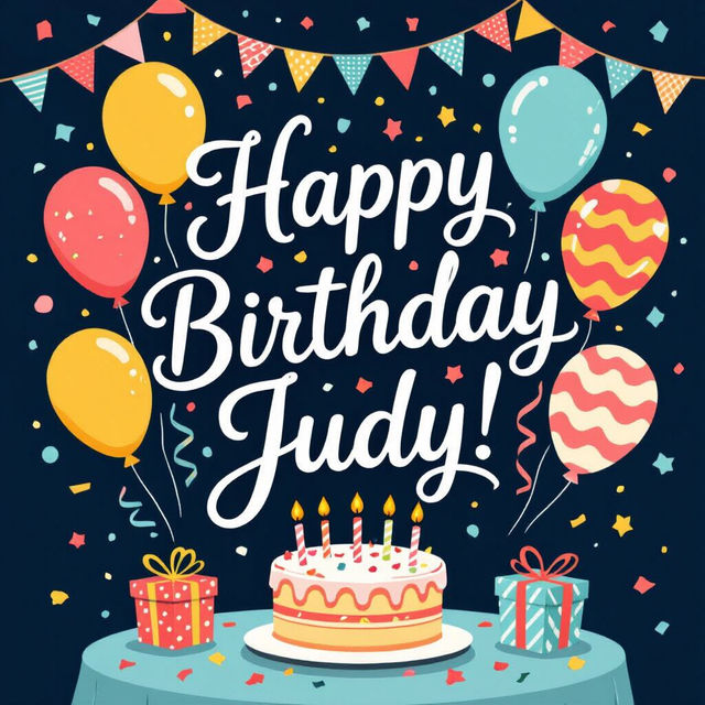 Happy Birthday Judy Images - Made With AI gallery