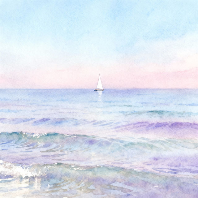 Ocean Landscape Drawings - AI Generated gallery