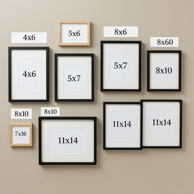 Most Common Picture Frame Sizes gallery