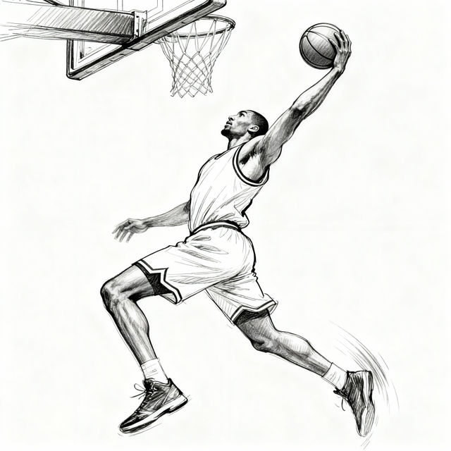 Easy Basketball Drawings - Made With AI gallery
