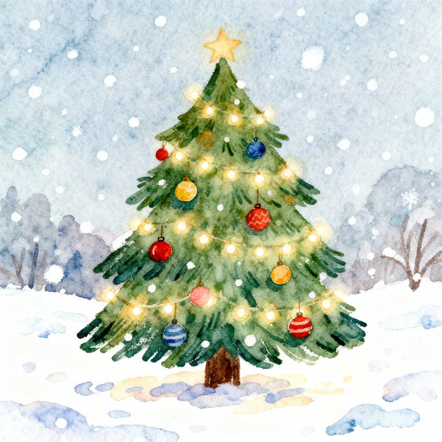 Christmas Tree Drawings - AI Generated gallery