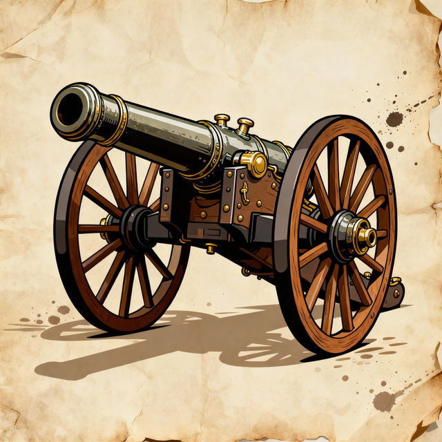 Cannon Clip Art - AI Generated gallery