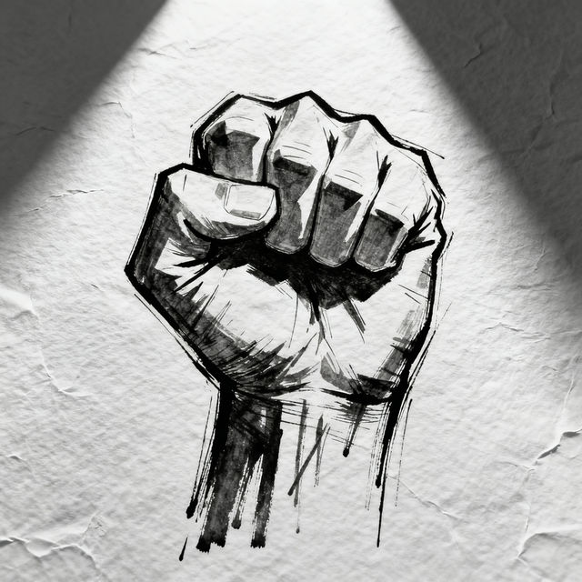 Clenched Fist Drawings - AI Generated Art gallery