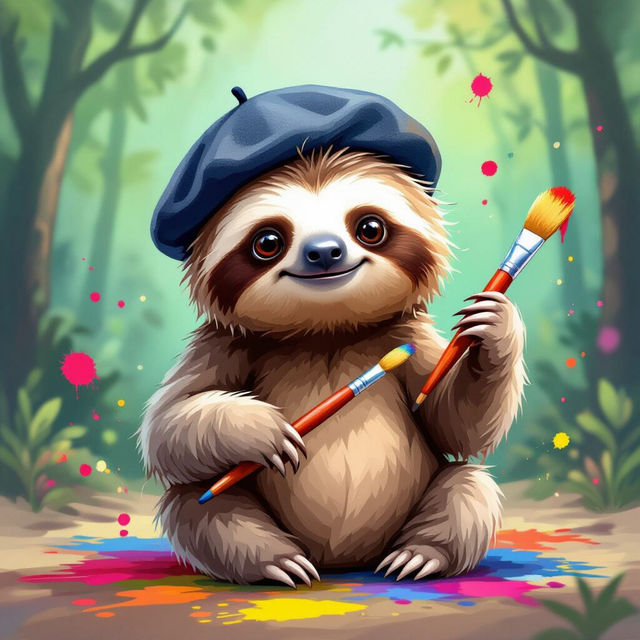 Art Sloth - AI Generated Art gallery