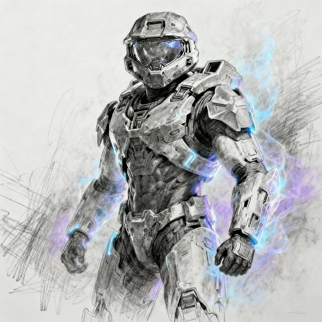 Halo Drawings - Made With AI gallery