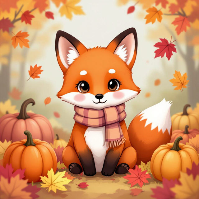 Kawaii Fall Wallpaper - Cute Autumn Designs gallery