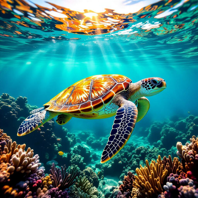 Images Of Sea Turtles - AI Generated Art gallery