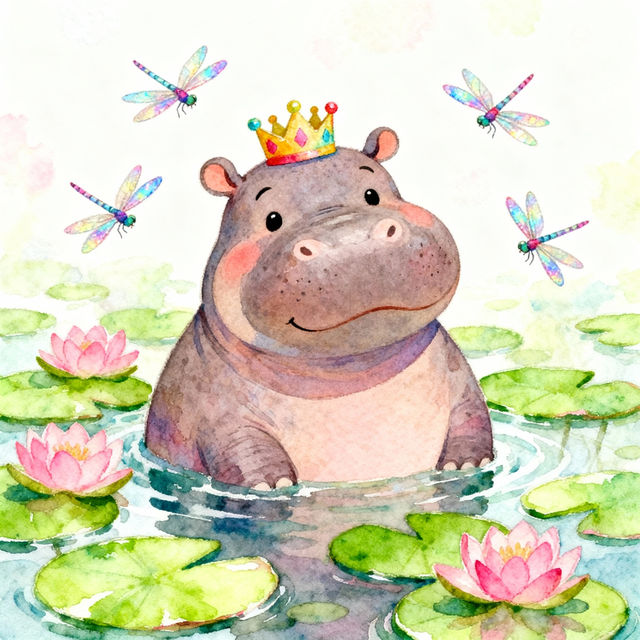 Drawing Hippo Art - Created with AI gallery
