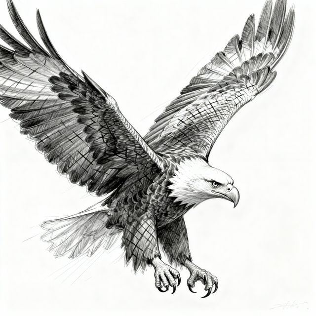 Bird Flying Drawings - AI Generated gallery