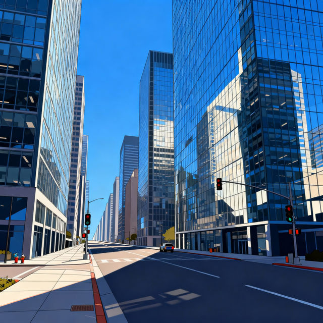 2 Point Perspective City Drawings gallery