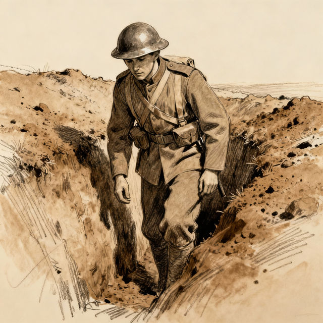 Easy WWI Drawings gallery