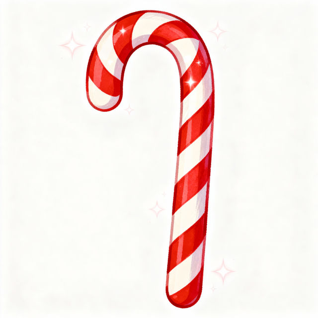Easy Candy Cane Drawing gallery