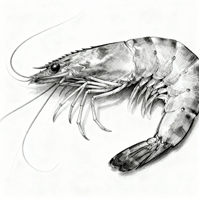 Shrimp Drawing gallery