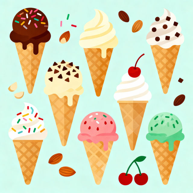 Clip Art Ice Cream Cone gallery