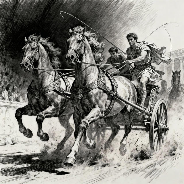 Chariot Drawings - AI Generated gallery