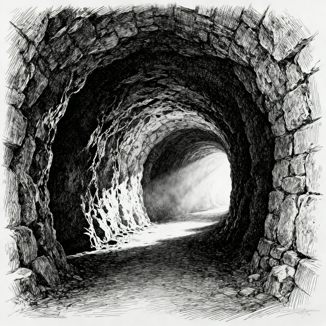 Tunnel Drawings - AI Generated gallery