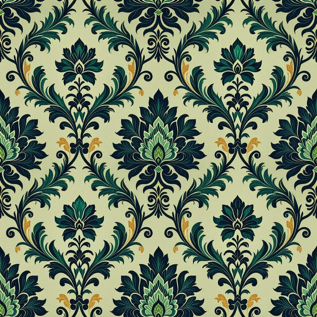 Victorian Style Wallpaper - AI Generated gallery