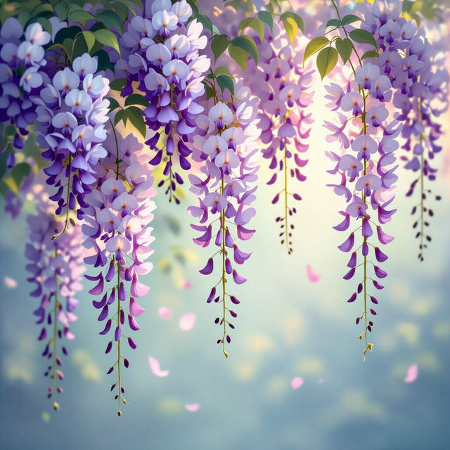 Wisteria Wallpaper - AI Generated gallery