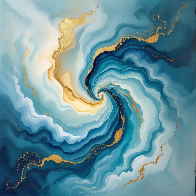 Light Blue Wall Art - AI Generated gallery