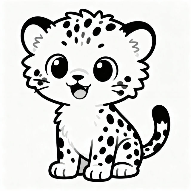 Easy Cute Cheetah Drawings gallery