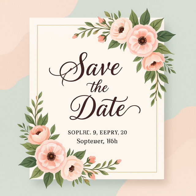 Save the Date Images - Free AI Generated Options gallery