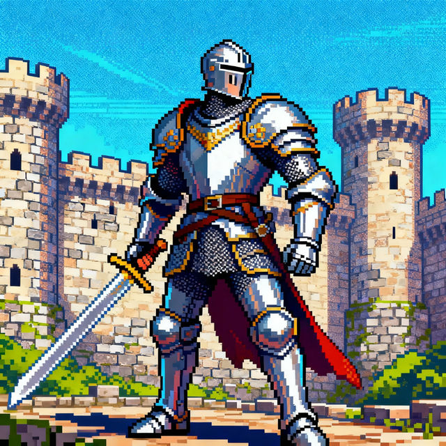 Knight Pixel Art gallery