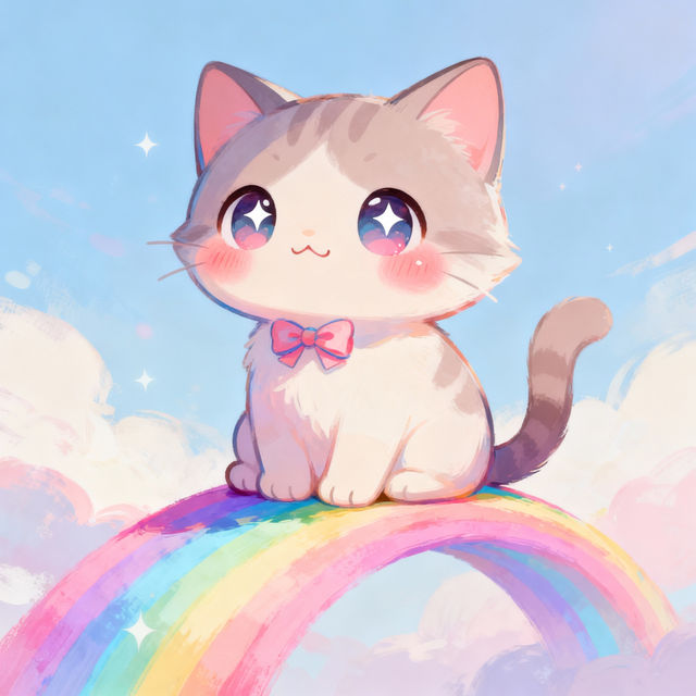 Kawaii Cute Cat Drawings gallery
