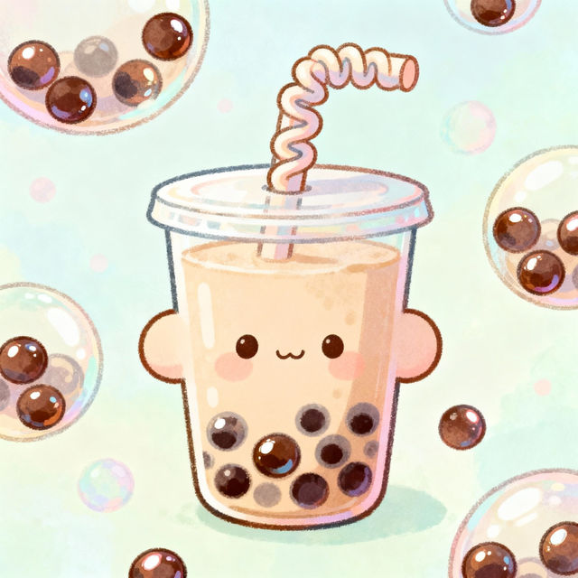 Drawing Boba Tea gallery