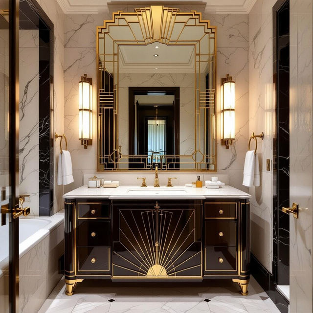 Art Deco Bathroom Mirror gallery