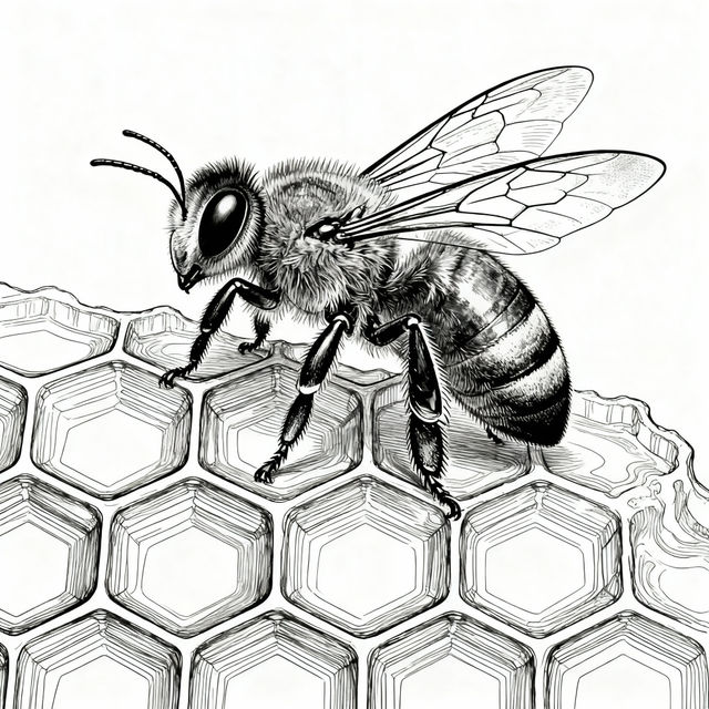 Honey Bee Drawings - Made With AI gallery